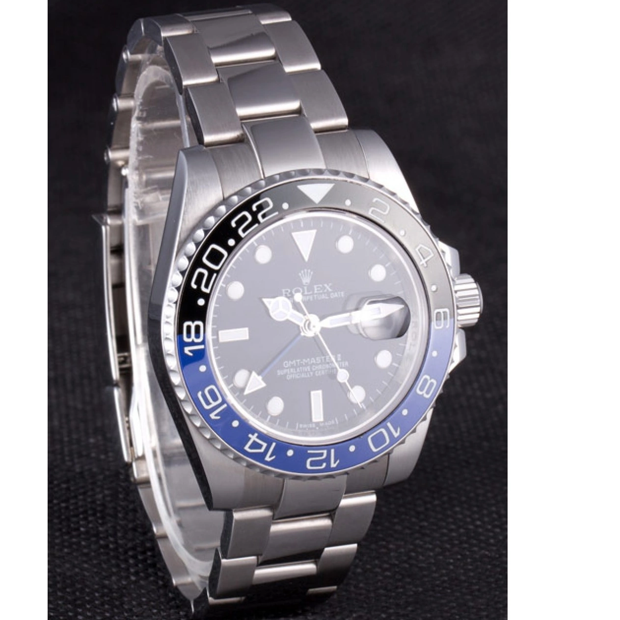 Aaa replica watch BLUE 2013 621393 Rolex rl431 BLACK MASTER GMT II BEZEL 0803